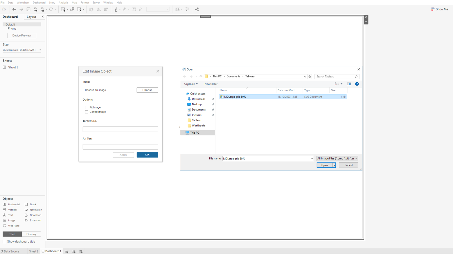 Importing an SVG image of a layout grid